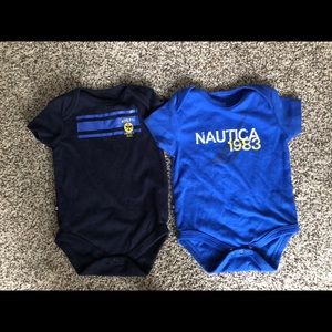 Baby boy Nautica onesies